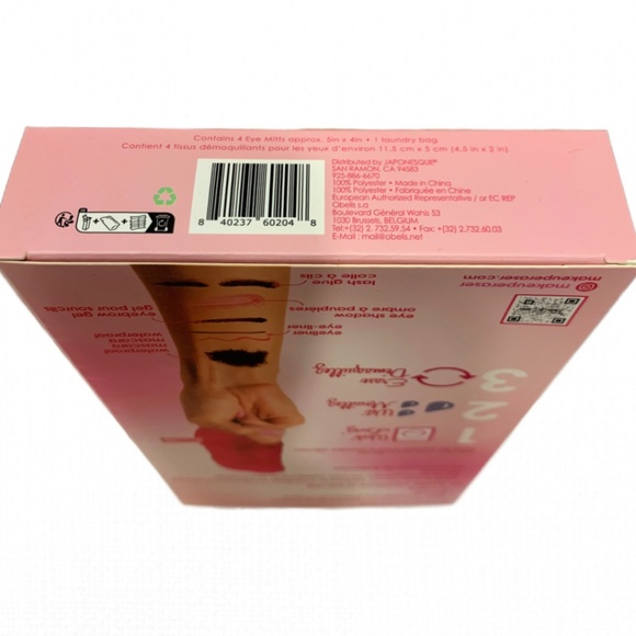 The Original Makeup Eraser Eye MITT 4ct Set w/ Laundry Bag NIB - Picture 6 of 7